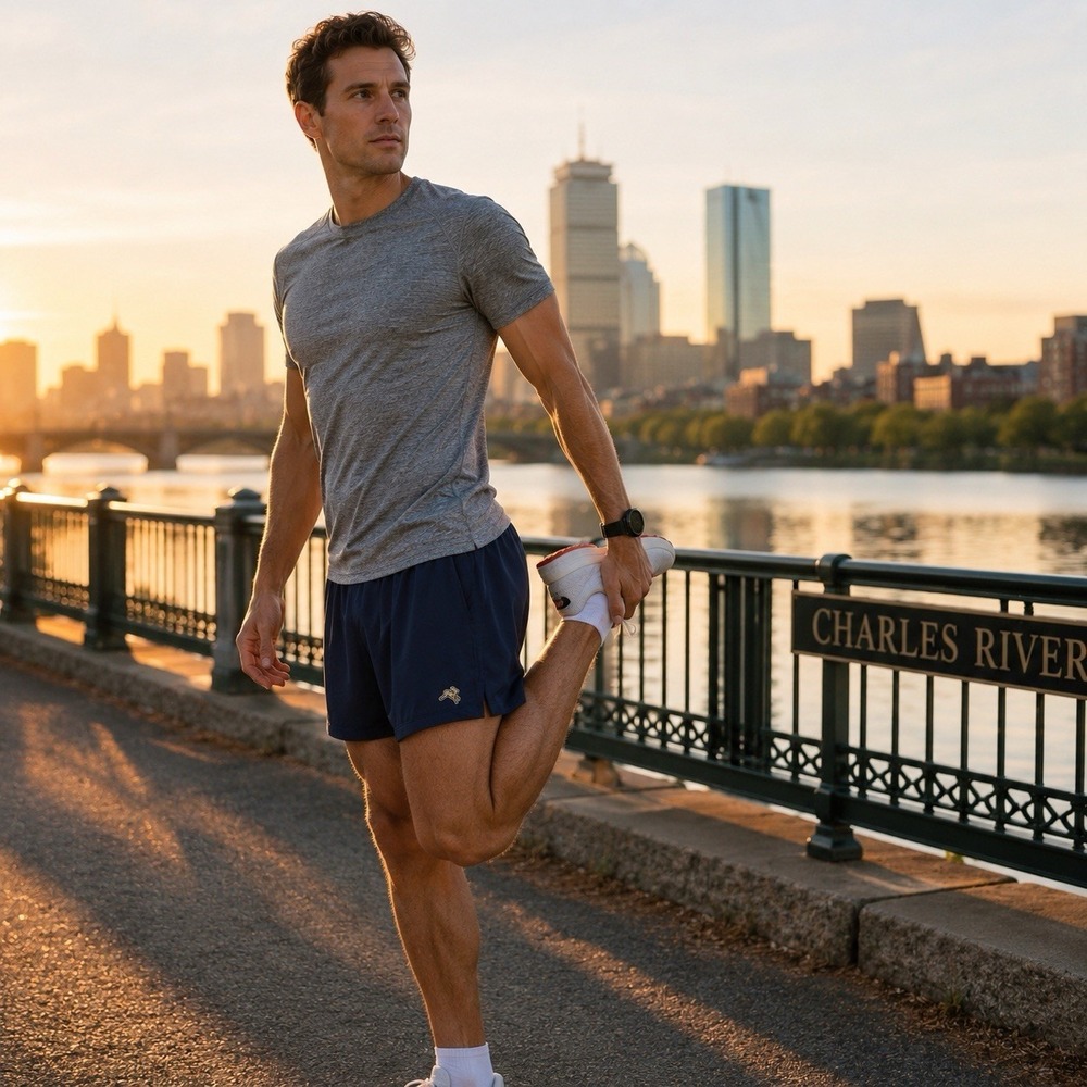 Tracksmith SESSION Running Shorts  Mens L Navy Italian Liner 5" Performance